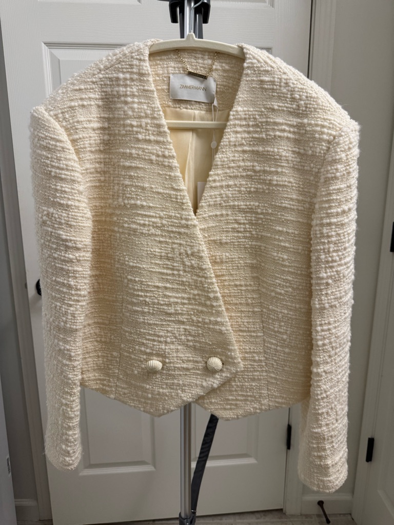 Zimmermann Luminosity Cropped Blazer In Au 0